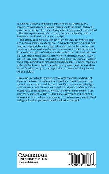 Produktbild: Nonlinear Markov Processes and Kinetic Equations
