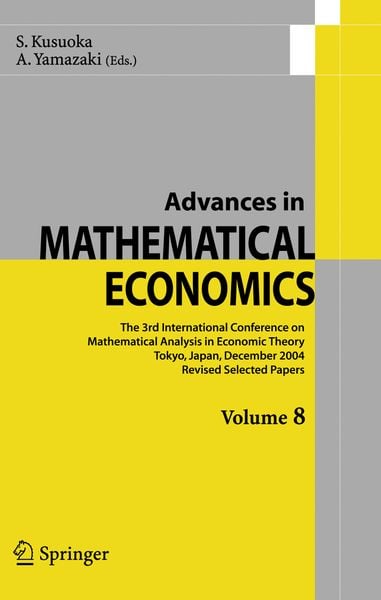Produktbild: Advances in Mathematical Economics Volume 8