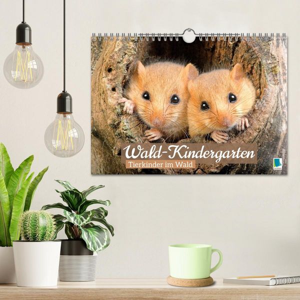 Produktbild: Wald-Kindergarten: Tierkinder im Wald (Wandkalender 2026 DIN A4 quer), CALVENDO Monatskalender