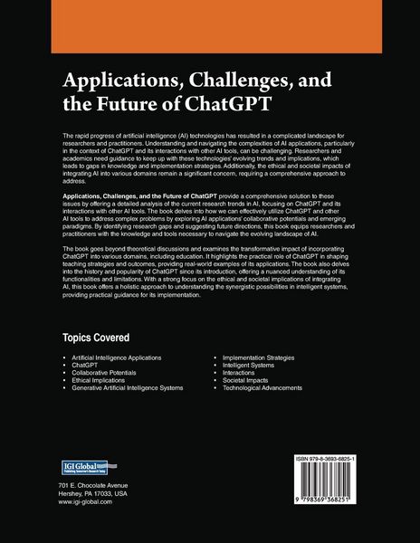 Produktbild: Applications, Challenges, and the Future of ChatGPT