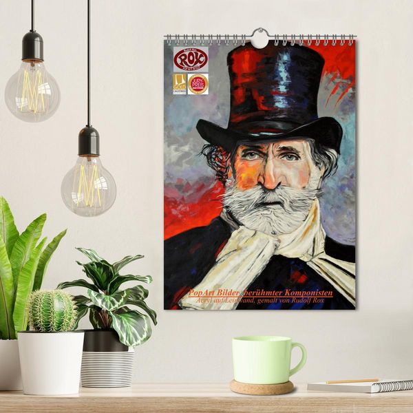 Produktbild: PopArt Bilder ber&uuml;hmter Komponisten (Wandkalender 2026 DIN A4 hoch), CALVENDO Monatskalender