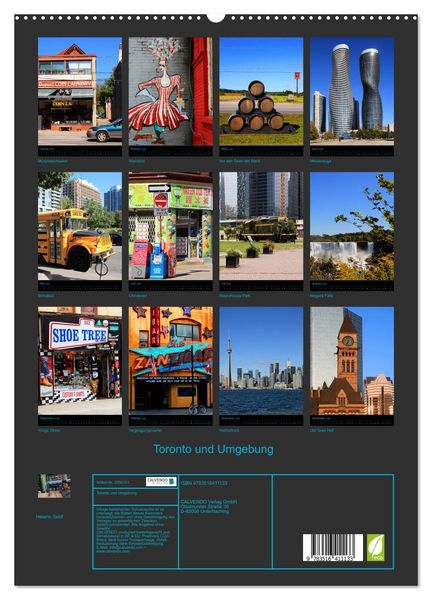 Produktbild: Toronto und Umgebung (hochwertiger Premium Wandkalender 2026 DIN A2 hoch), Kunstdruck in Hochglanz