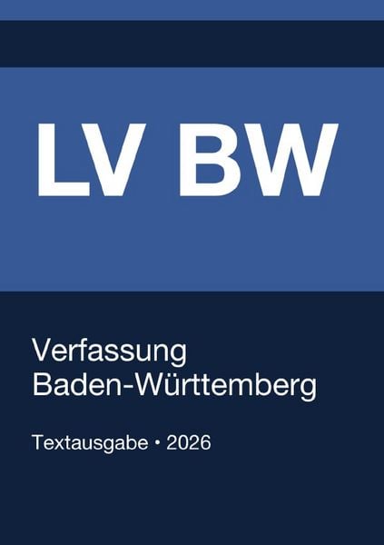 Produktbild: LV BW - Verfassung des Landes Baden-W&uuml;rttemberg 2026