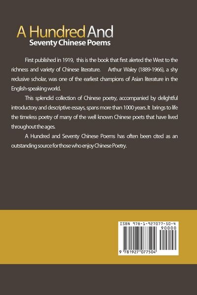 Produktbild: A Hundred and Seventy Chinese Poems