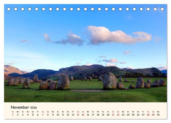 Produktbild: Lake District England (Tischkalender 2026 DIN A5 quer), CALVENDO Monatskalender