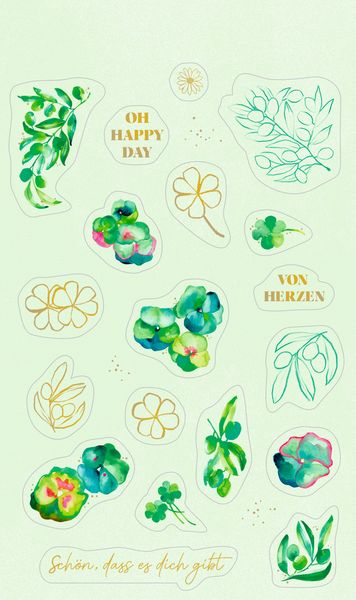 Produktbild: Stickerbogen mit 100 Stickern