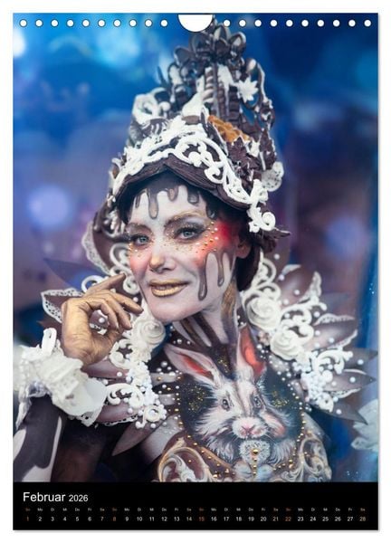 Produktbild: Klangk&ouml;rper - Bodypainting Adventures (Wandkalender 2026 DIN A4 hoch), CALVENDO Monatskalender
