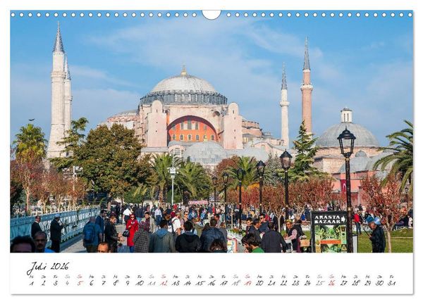 Produktbild: Istanbul - Stadt auf zwei Kontinenten (Wandkalender 2026 DIN A3 quer), CALVENDO Monatskalender