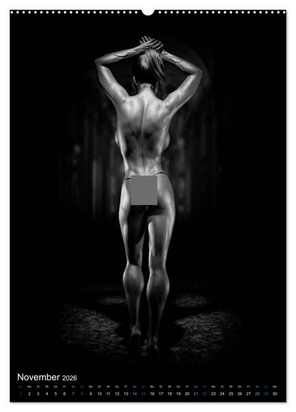 Produktbild: Kraft-Akt - Fitnessgirls in erotischen Abbildungen (hochwertiger Premium Wandkalender 2026 DIN A2 hoch), Kunstdruck in Hochglanz