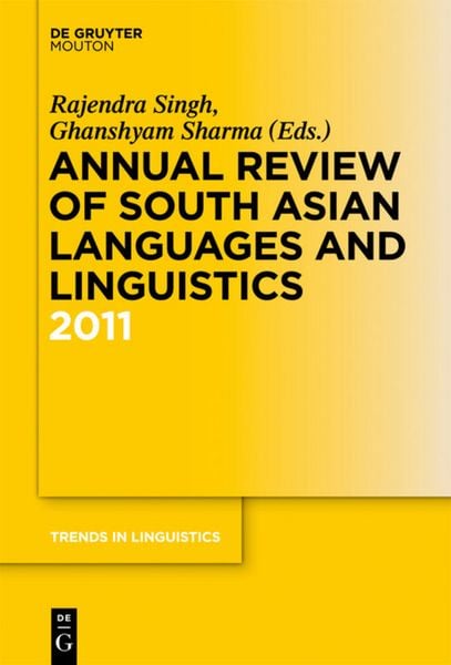 Produktbild: Annual Review of South Asian Languages and Linguistics