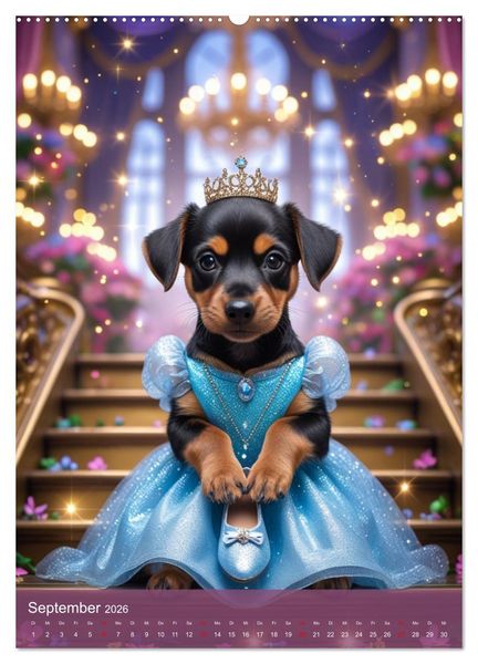Produktbild: Puppy Tales - M&auml;rchen auf vier Pfoten (hochwertiger Premium Wandkalender 2026 DIN A2 hoch), Kunstdruck in Hochglanz