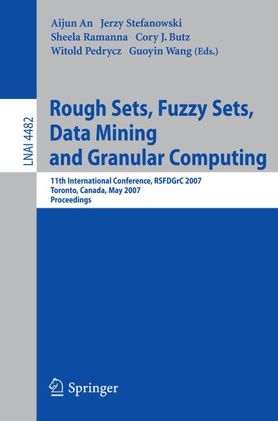 Produktbild: Rough Sets, Fuzzy Sets, Data Mining and Granular Computing