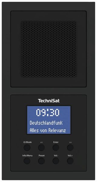 Produktbild: TechniSat DIGITRADIO UP 1 Steckdosenradio DAB+, UKW Bluetooth&reg; Weckfunktion, Inkl. Lautsprecherbox Schwarz
