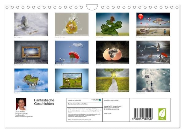 Produktbild: Fantastische Geschichten (Wandkalender 2026 DIN A4 quer), CALVENDO Monatskalender
