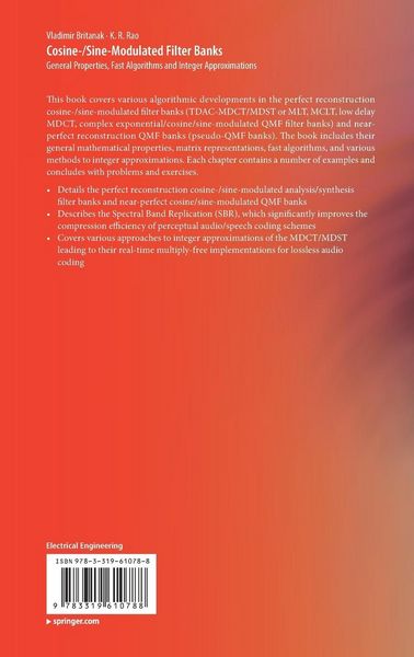 Produktbild: Cosine-/Sine-Modulated Filter Banks