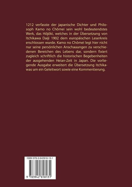 Produktbild: Eine kleine H&uuml;tte - Lebensanschauung von Kamo no Ch&ocirc;mei