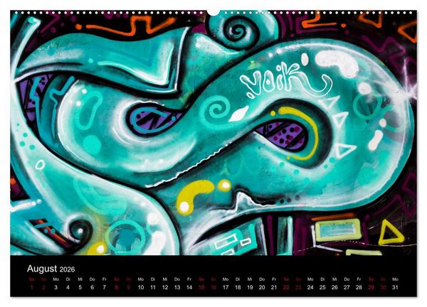 Produktbild: Graffiti und Street Art in La Paz (Wandkalender 2026 DIN A2 quer), CALVENDO Monatskalender