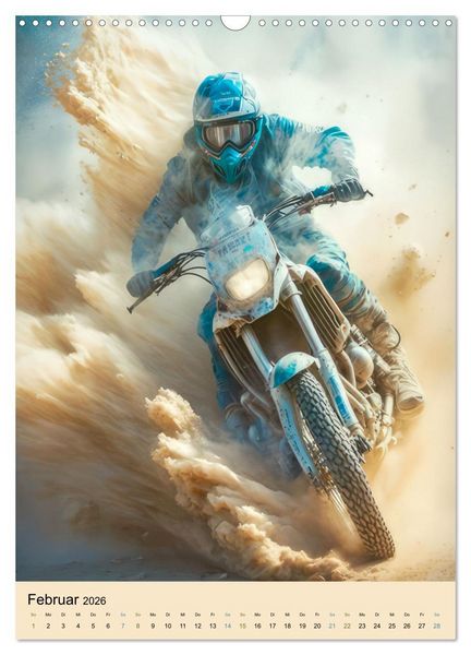 Produktbild: Motorrad W&uuml;stenrennen (Wandkalender 2026 DIN A3 hoch), CALVENDO Monatskalender