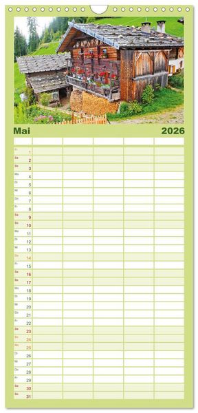 Produktbild: Familienplaner 2026 - Alte Zeitzeugen mit 5 Spalten (Wandkalender, 21 x 45 cm) CALVENDO