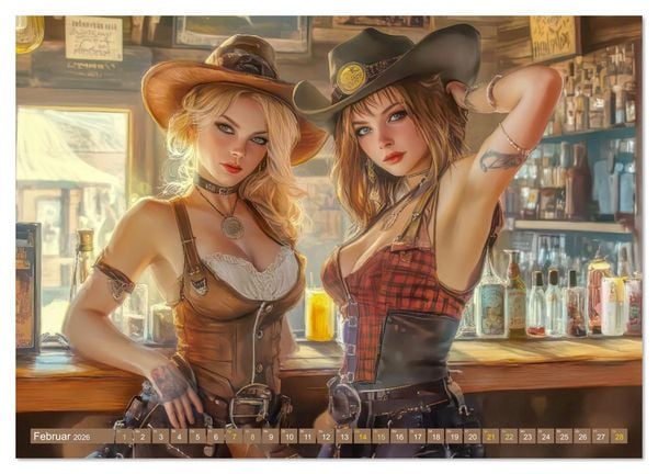 Produktbild: Wilder Westen - Cowboys in Aktion (Wandkalender 2026 DIN A3 quer), CALVENDO Monatskalender