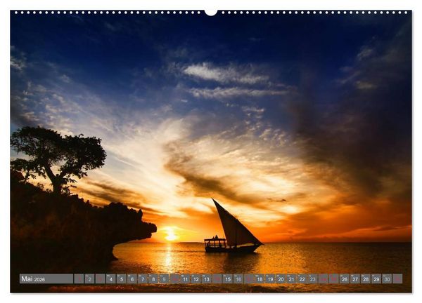 Produktbild: Sansibar (hochwertiger Premium Wandkalender 2026 DIN A2 quer), Kunstdruck in Hochglanz