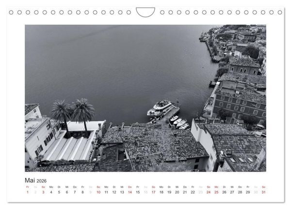 Produktbild: Limone sul Garda schwarzwei&szlig; (Wandkalender 2026 DIN A4 quer), CALVENDO Monatskalender