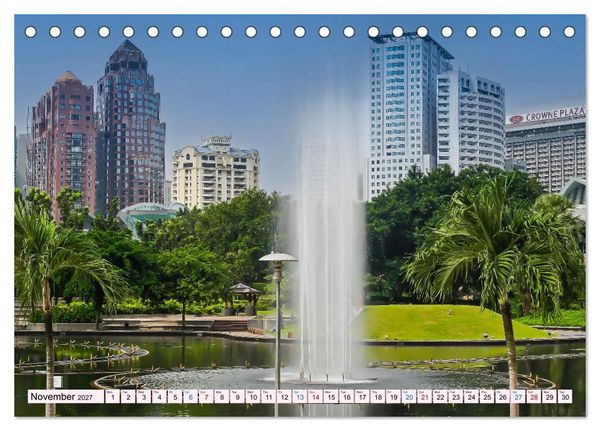 Produktbild: Malaysia &ndash; Between Rainforest, Temples and the Skyline of Kuala Lumpur (Desk Calendar 2027 DIN A5 landscape), CALVENDO 12 Month DeskCalendar