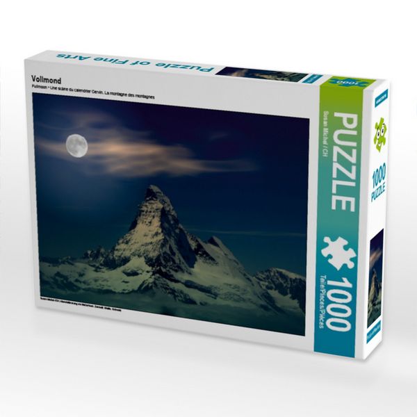 CALVENDO Puzzle Vollmond | 1000 Teile Lege-Größe 64 × 48 cm Foto-Puzzle für glückliche Stunden
