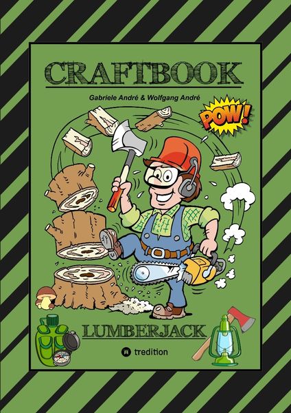 Produktbild: Craftbook - 100 Seiten Waldleben mit Tollen Ausmalmotiven - Spannende Knifflige R&auml;stel - Holzf&auml;ller - Umwelt