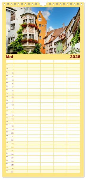 Produktbild: Familienplaner 2026 - Der Zauber des Bodensees mit 5 Spalten (Wandkalender, 21 x 45 cm) CALVENDO