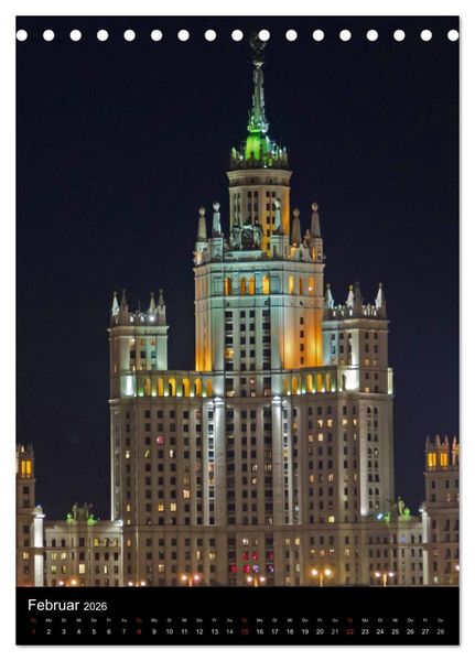 Produktbild: Moskau - Moscow - Ein Stadtportr&auml;t (Tischkalender 2026 DIN A5 hoch), CALVENDO Monatskalender