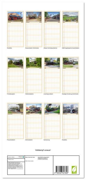 Produktbild: Familienplaner 2026 - Volldampf voraus! mit 5 Spalten (Wandkalender, 21 x 45 cm) CALVENDO
