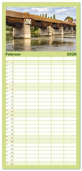 Produktbild: Familienplaner 2026 - Deutschlands sch&ouml;nste Altst&auml;dte - Baden-W&uuml;rttemberg mit 5 Spalten (Wandkalender, 21 x 45 cm) CALVENDO