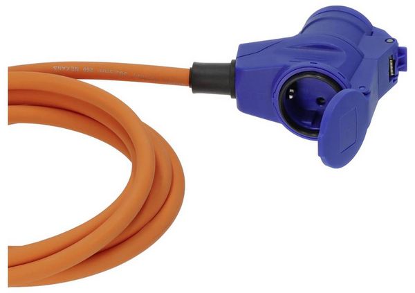 Produktbild: Brennenstuhl 1167650310 Strom Camping-CEE-Verl&auml;ngerungskabel Blau, Schwarz, Grau, Orange 10 m H07RN-F 3G 2,5 mm&sup2;