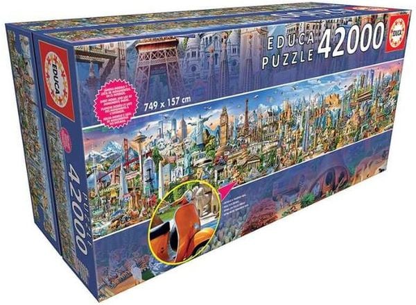 Puzzle Educa Einmal um die Welt 42000 Teile
