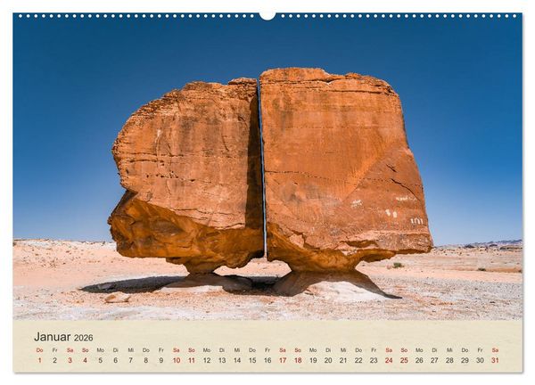 Produktbild: Saudi Arabien - K&ouml;nigreich der Faszinationen (hochwertiger Premium Wandkalender 2026 DIN A2 quer), Kunstdruck in Hochglanz