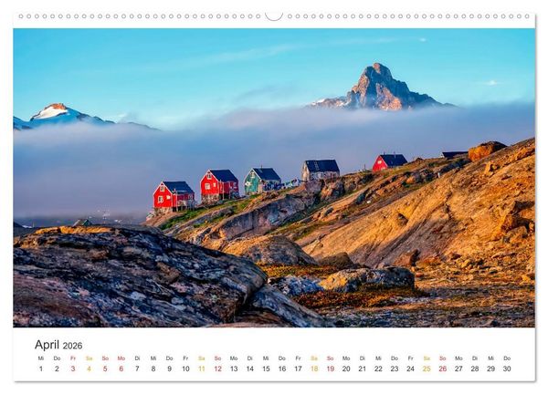 Produktbild: Gr&ouml;nland - Arktische Tr&auml;ume (hochwertiger Premium Wandkalender 2026 DIN A2 quer), Kunstdruck in Hochglanz