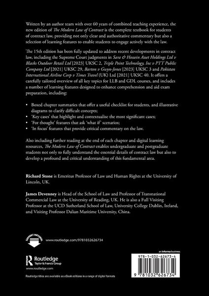 Produktbild: The Modern Law of Contract
