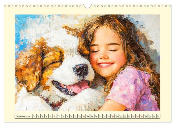 Produktbild: Mensch und Hund. Herzensverbindungen (Wandkalender 2026 DIN A3 quer), CALVENDO Monatskalender