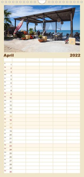 Produktbild: Augenblicke in Baja California Sur - Familienplaner hoch (Wandkalender 2022 , 21 cm x 45 cm, hoch)