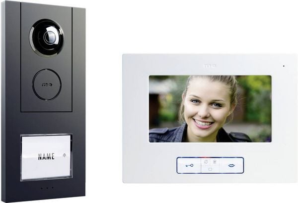 Produktbild: M-e modern-electronics VISTUS VD ALU-6710A Video-T&uuml;rsprechanlage Kabelgebunden Anthrazit