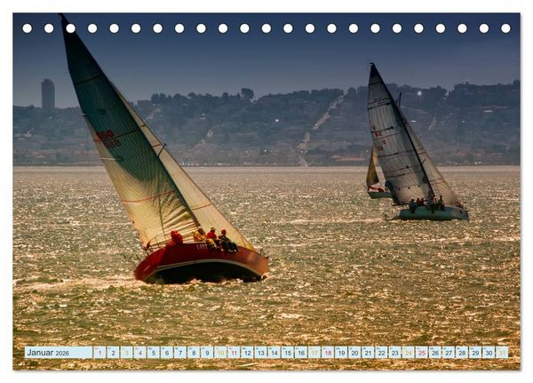 Produktbild: Segeln, Freiheit erleben (Tischkalender 2026 DIN A5 quer), CALVENDO Monatskalender