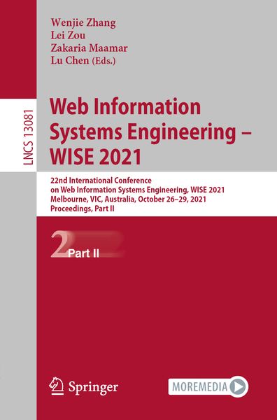 Produktbild: Web Information Systems Engineering &ndash; WISE 2021