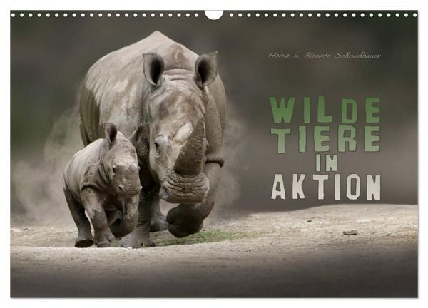 Produktbild: WILDE TIERE IN AKTION (Wandkalender 2027 DIN A3 quer), CALVENDO Monatskalender