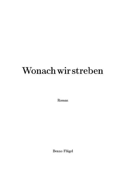 Produktbild: Wonach wir streben