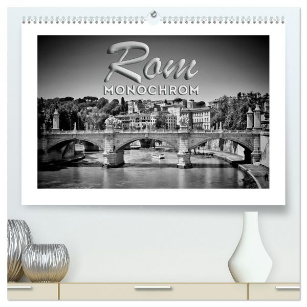 Produktbild: ROM Monochrom (hochwertiger Premium Wandkalender 2026 DIN A2 quer), Kunstdruck in Hochglanz
