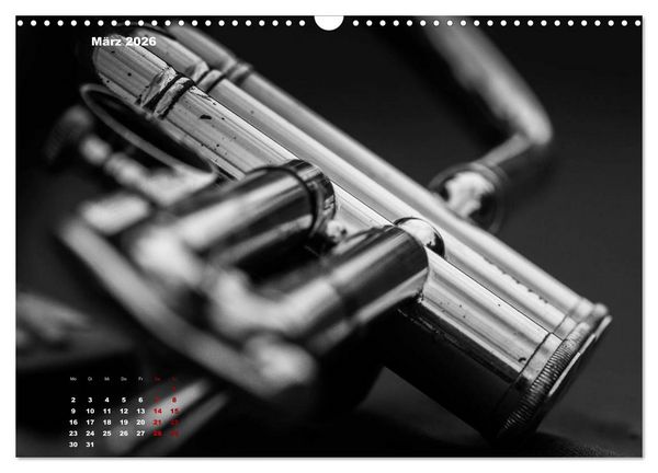 Produktbild: Trompete - Close up (Wandkalender 2026 DIN A3 quer), CALVENDO Monatskalender