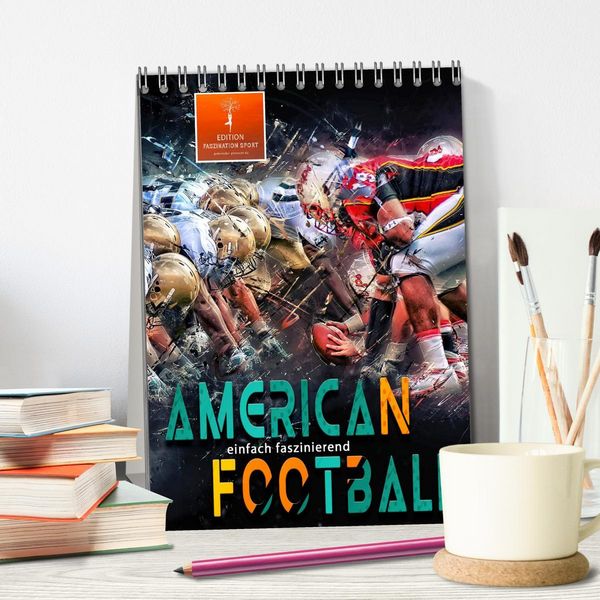 Produktbild: American Football - einfach faszinierend (Tischkalender 2026 DIN A5 hoch), CALVENDO Monatskalender