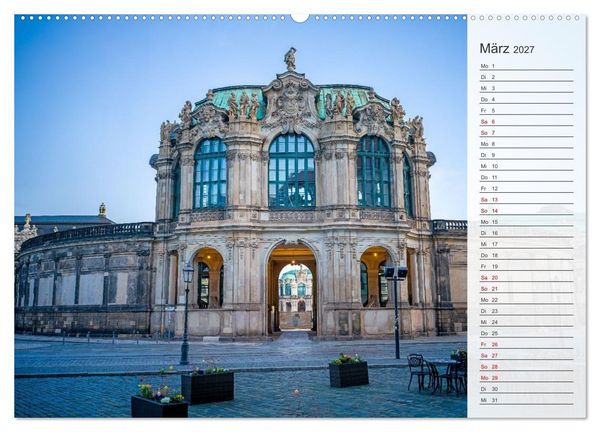 Produktbild: Dresden an der Elbe - Der Planer (hochwertiger Premium Wandkalender 2027 DIN A2 quer), Kunstdruck in Hochglanz