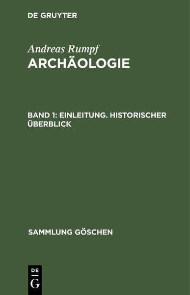 Produktbild: Einleitung. Historischer &Uuml;berblick